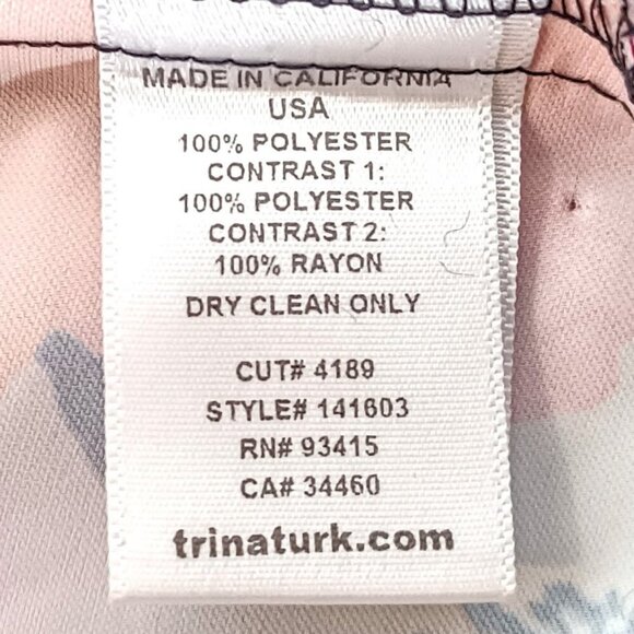 Trina Turk Floral Striped Long-Sleeve Top - Picture 4 of 4